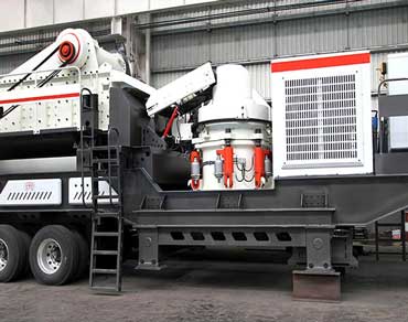 Mobile cone crusher station