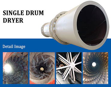 Single cylinder rotary dryer-a multifunctional dryer meet your demand