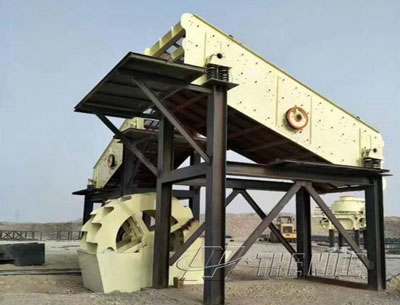 Solution for heat generation of sand and gravel production line equipment